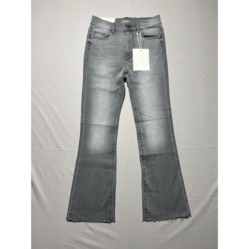 DL1961 Gray Cropped Flare Jeans
